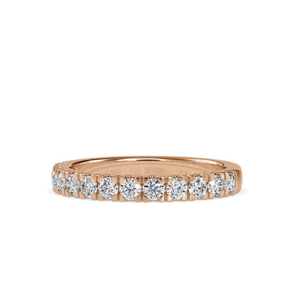 French Pave Diamond Ring