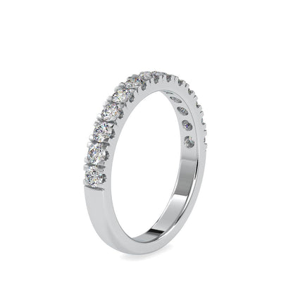 French Pave Diamond Ring