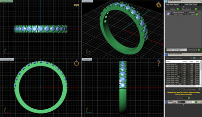 French Pave Diamond Ring