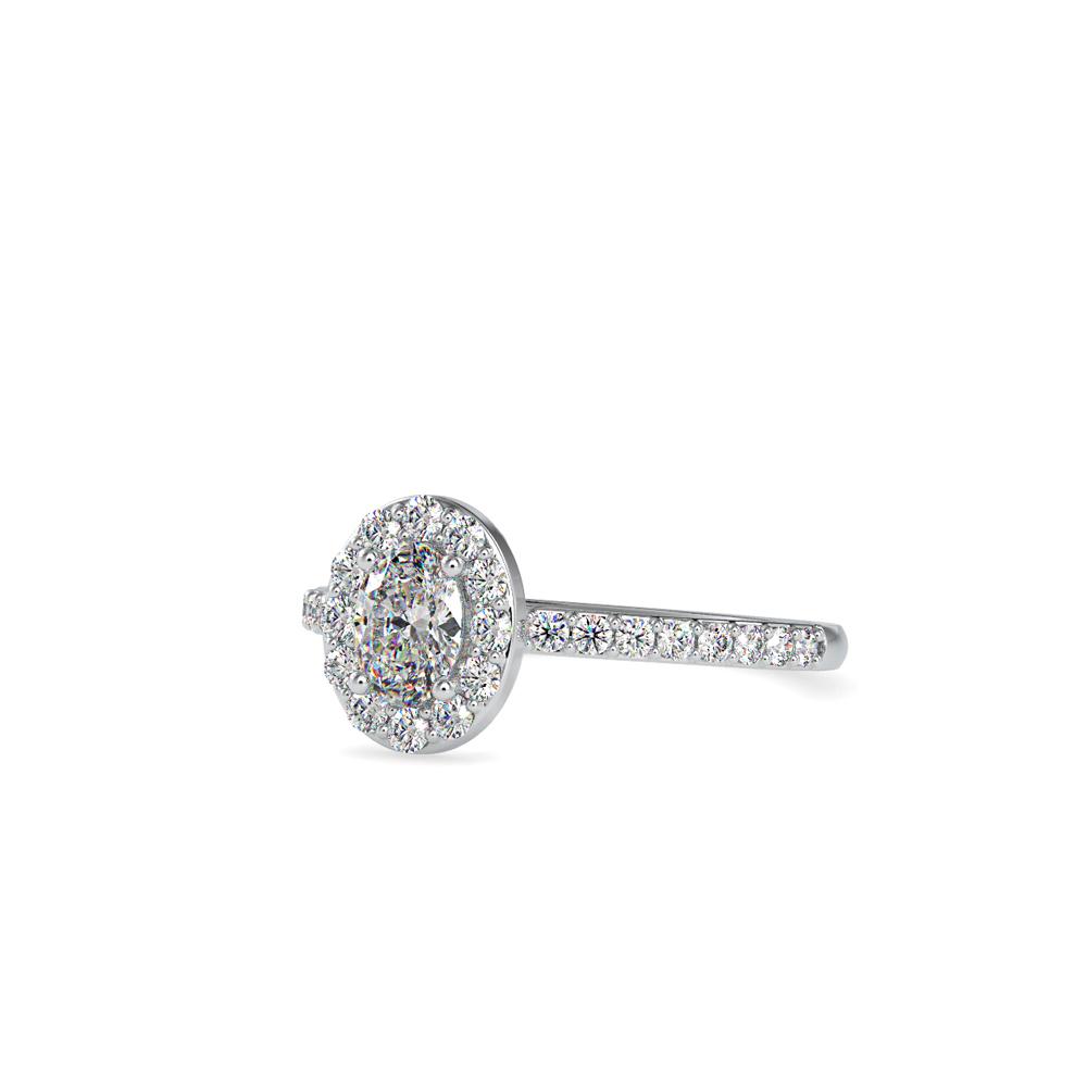 Oval Halo Diamond Engagement Ring