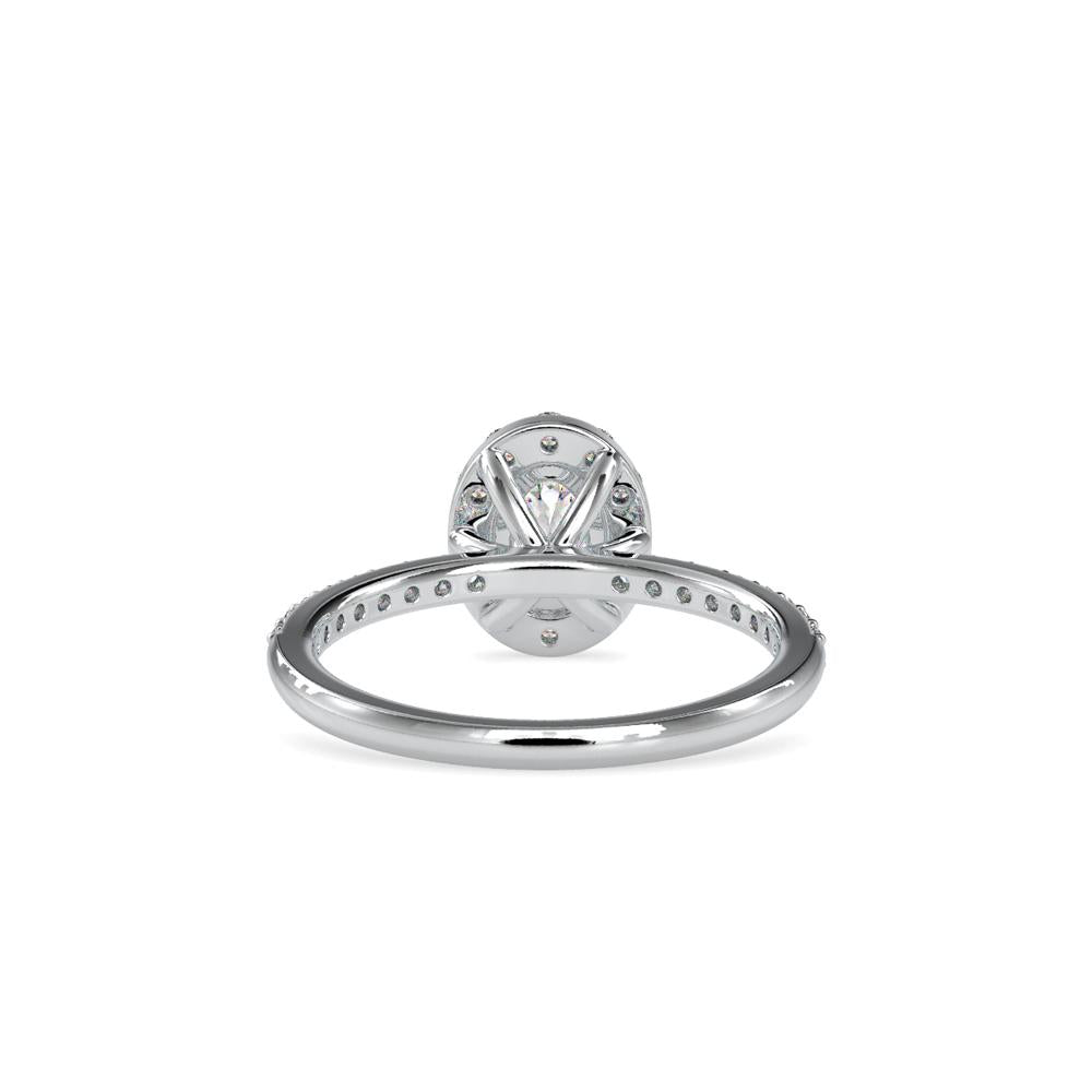 Oval Halo Diamond Engagement Ring
