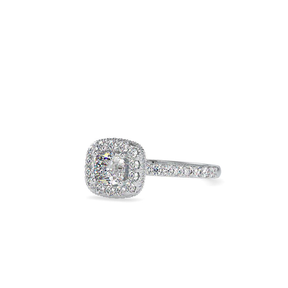 Cushion Halo Diamond Engagement Ring