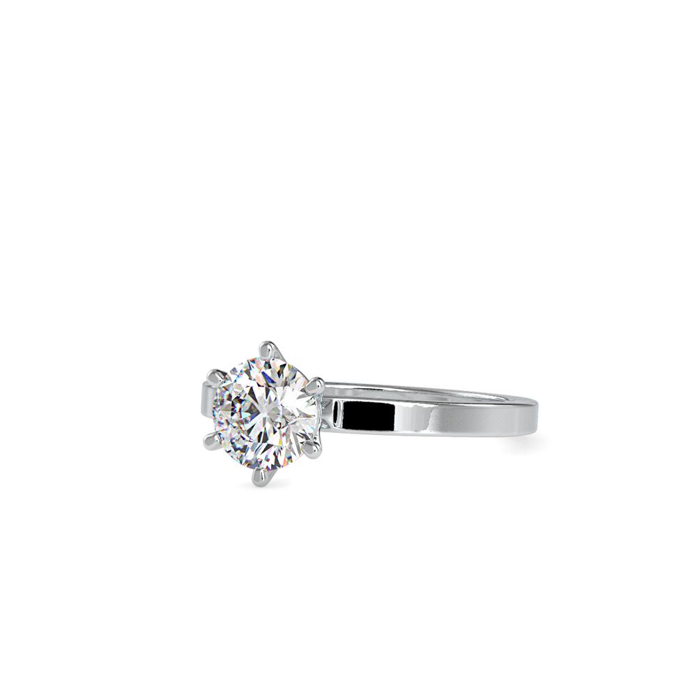 Classic 6 Prong Comfort Fit Solitaire Engagement Ring