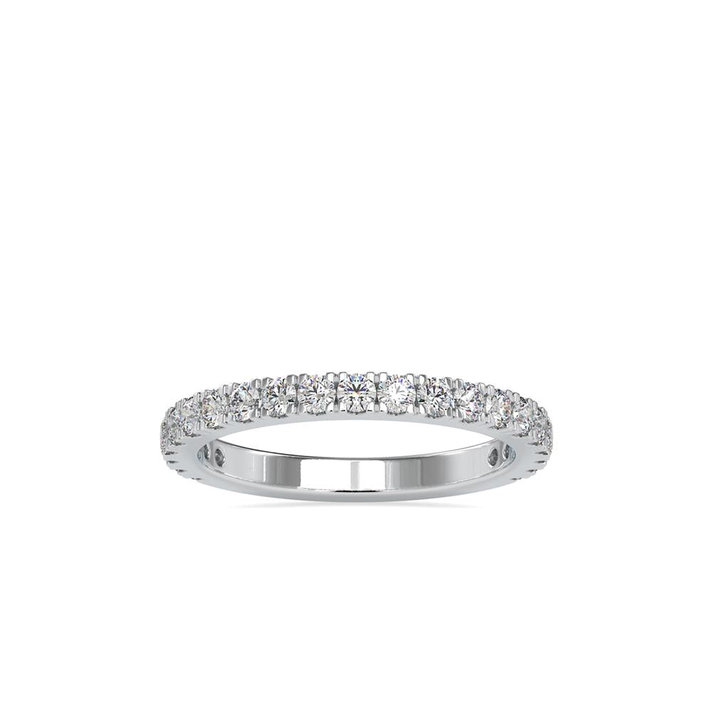 French Pave Diamond Wedding Ring