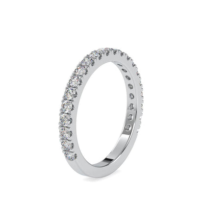 French Pave Diamond Wedding Ring