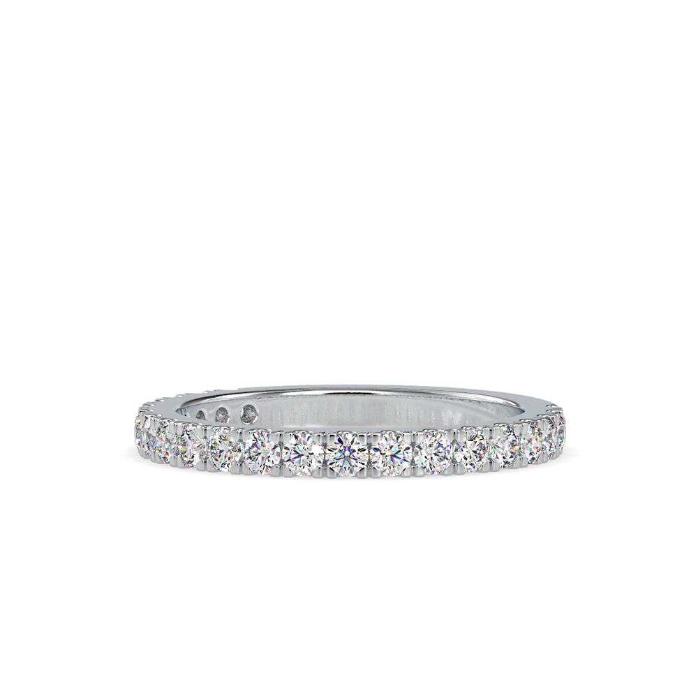 French Pave Diamond Wedding Ring