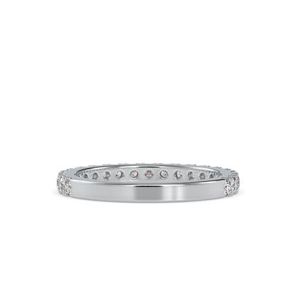 French Pave Diamond Wedding Ring
