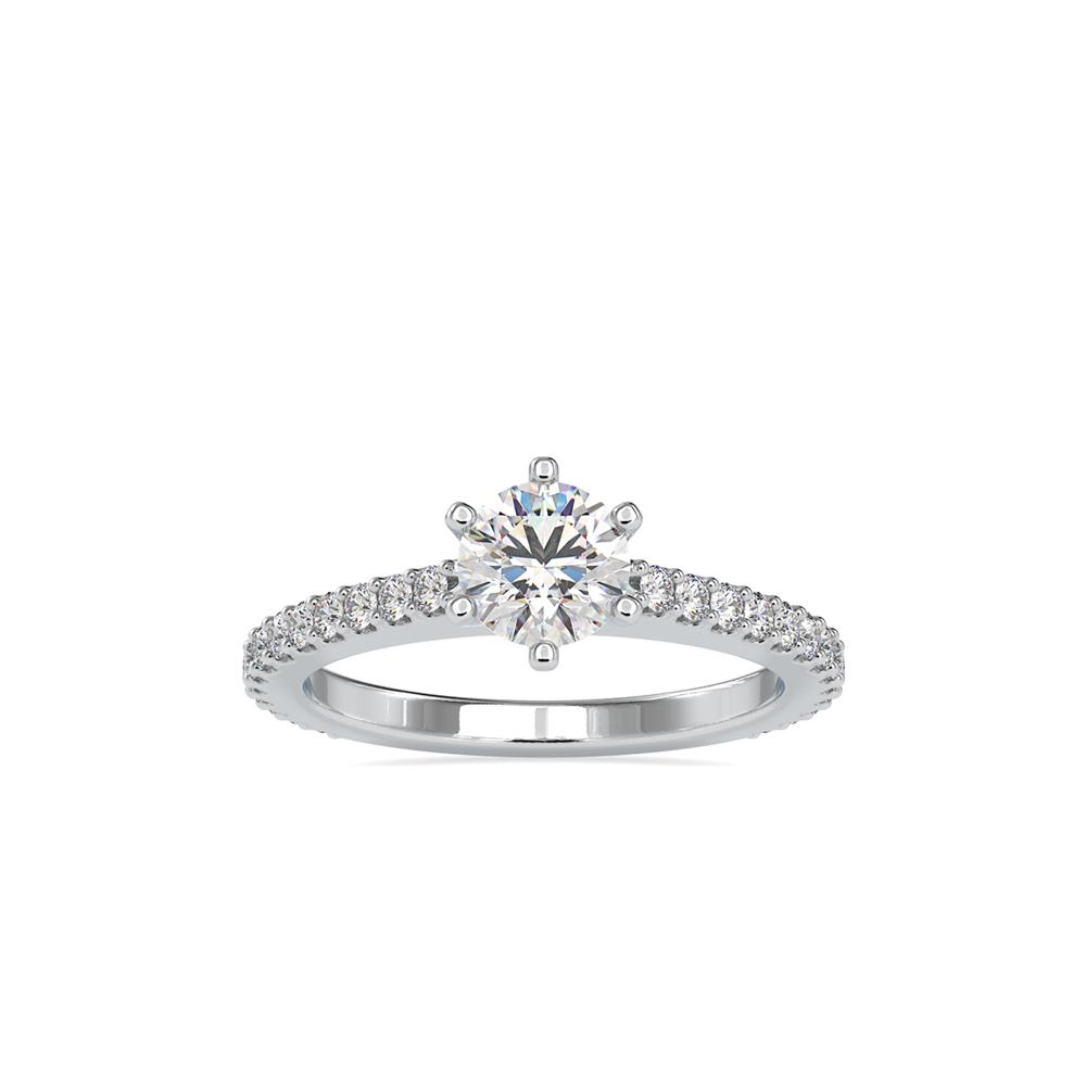 Petite 6 Prong Diamond Engagement Ring