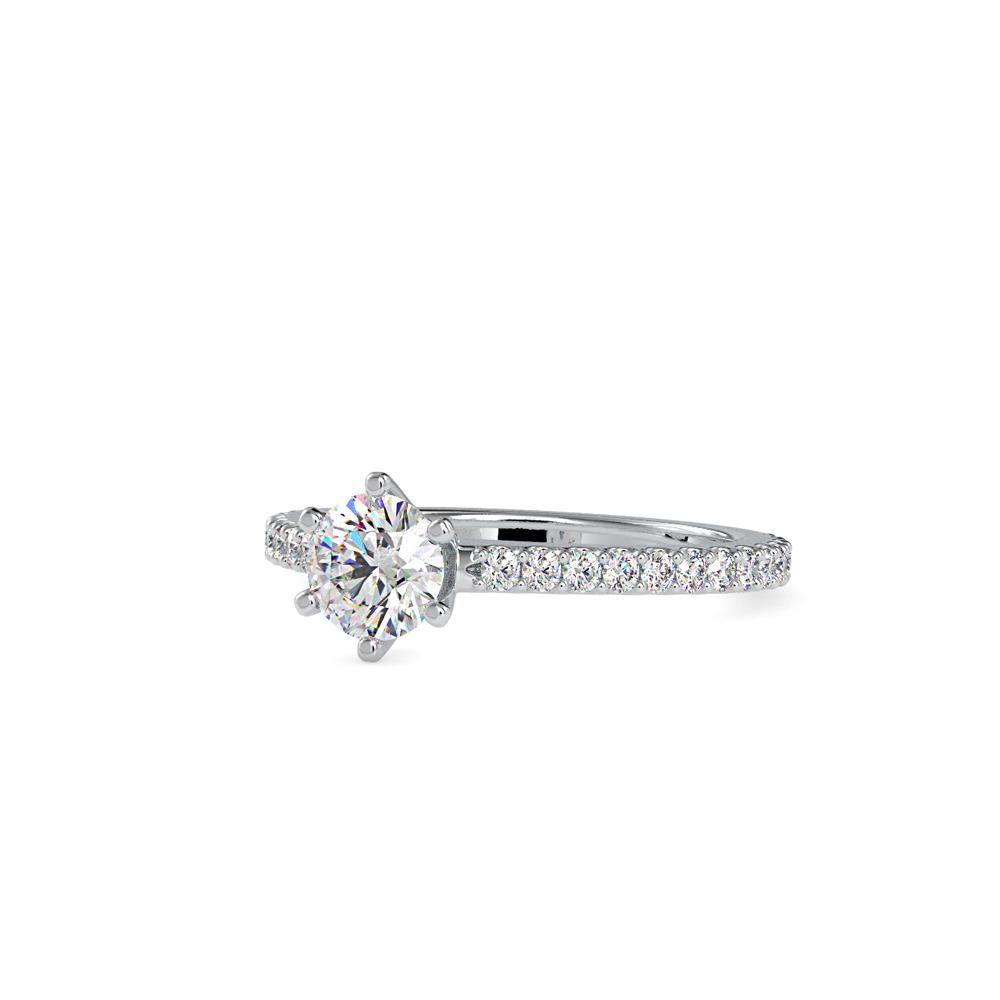 Petite 6 Prong Diamond Engagement Ring