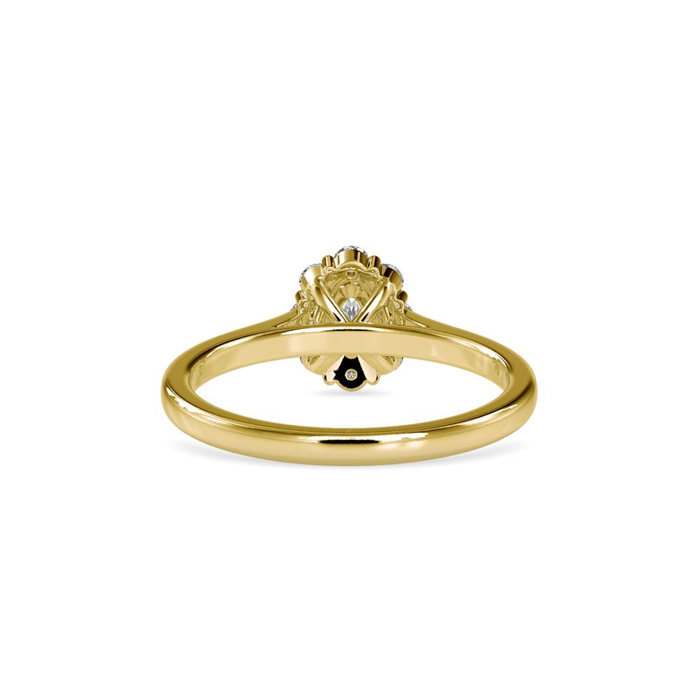 Oval 4 Prong Diamond Ring