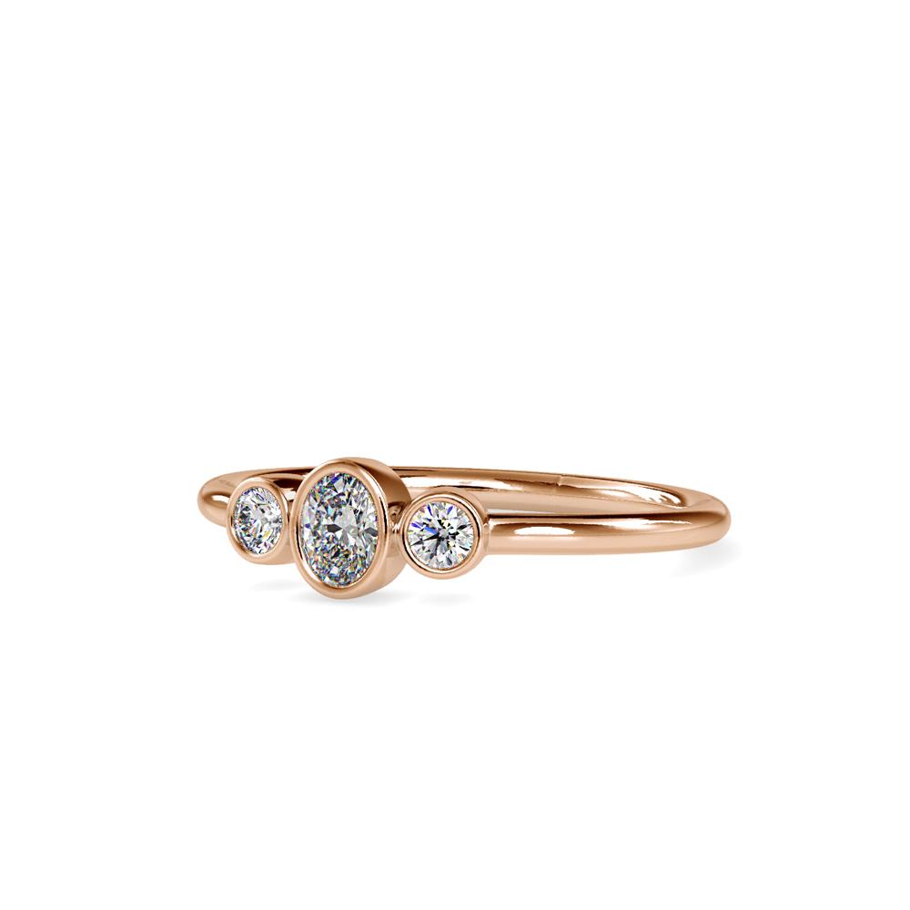 Petite Bezel Set Diamond Ring