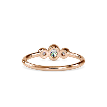Petite Bezel Set Diamond Ring