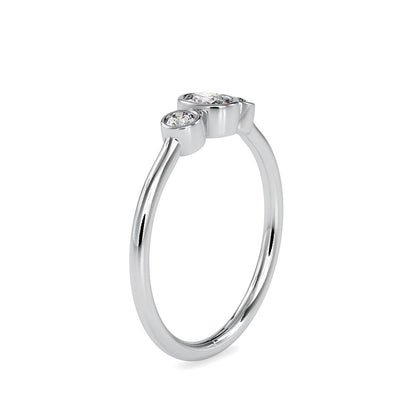 Petite Bezel Set Diamond Ring