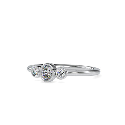 Petite Bezel Set Diamond Ring