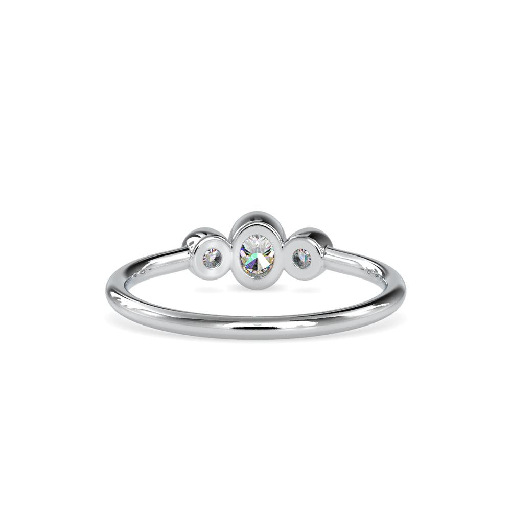 Petite Bezel Set Diamond Ring
