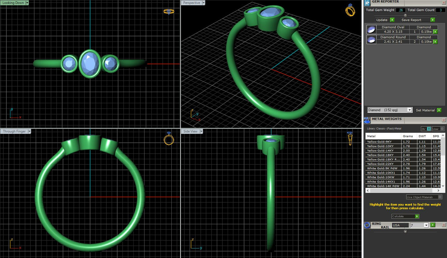 Petite Bezel Set Diamond Ring