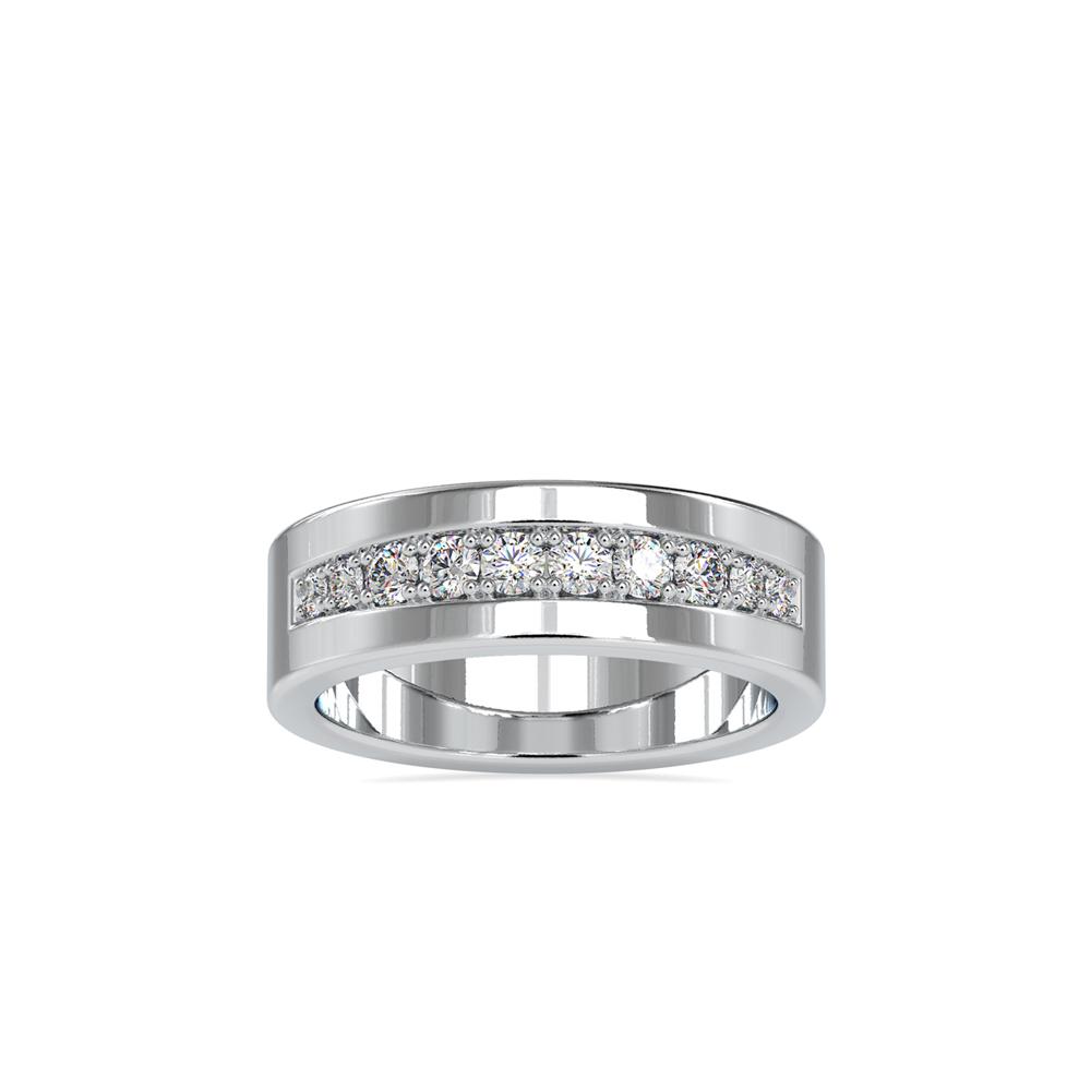 Pave Set Wide wedding Ring