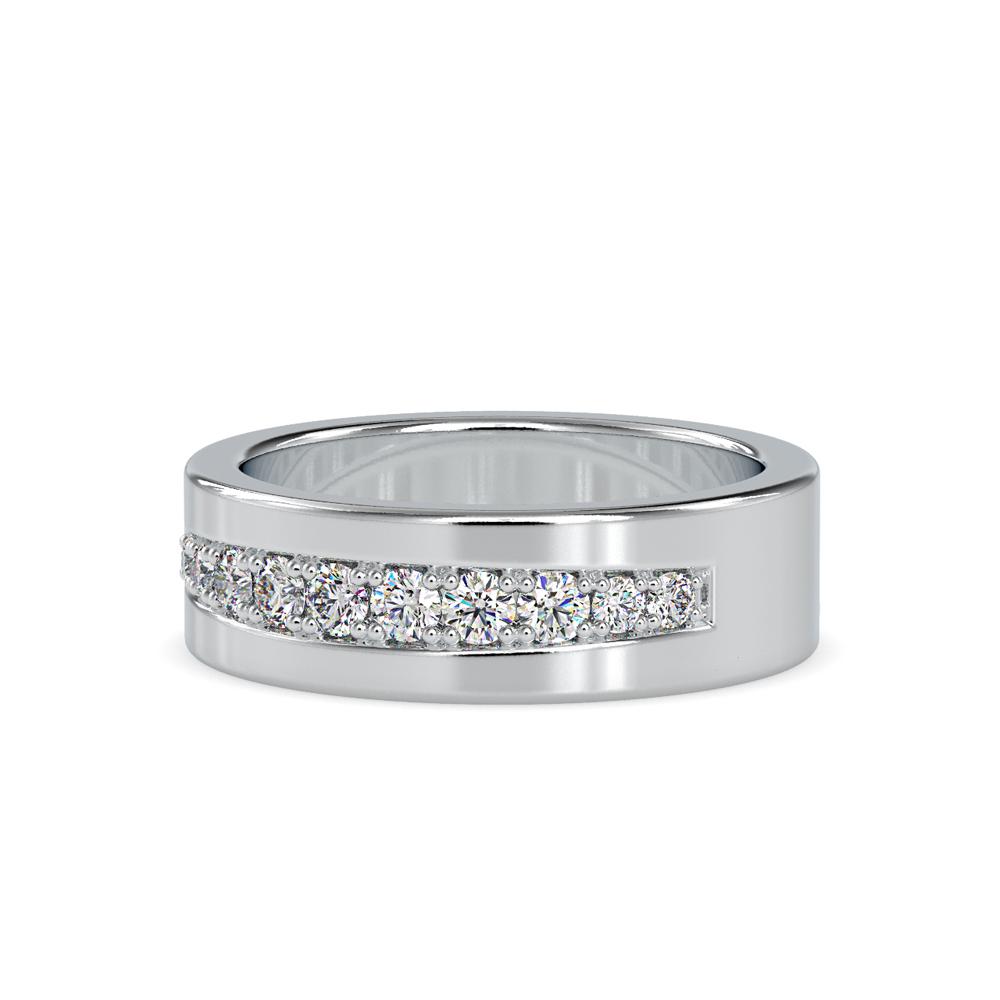 Pave Set Wide wedding Ring