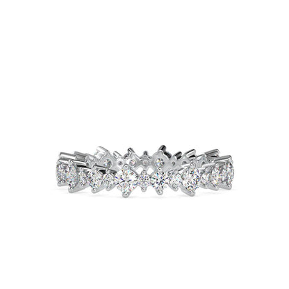Floating Eternity Diamond Wedding Ring