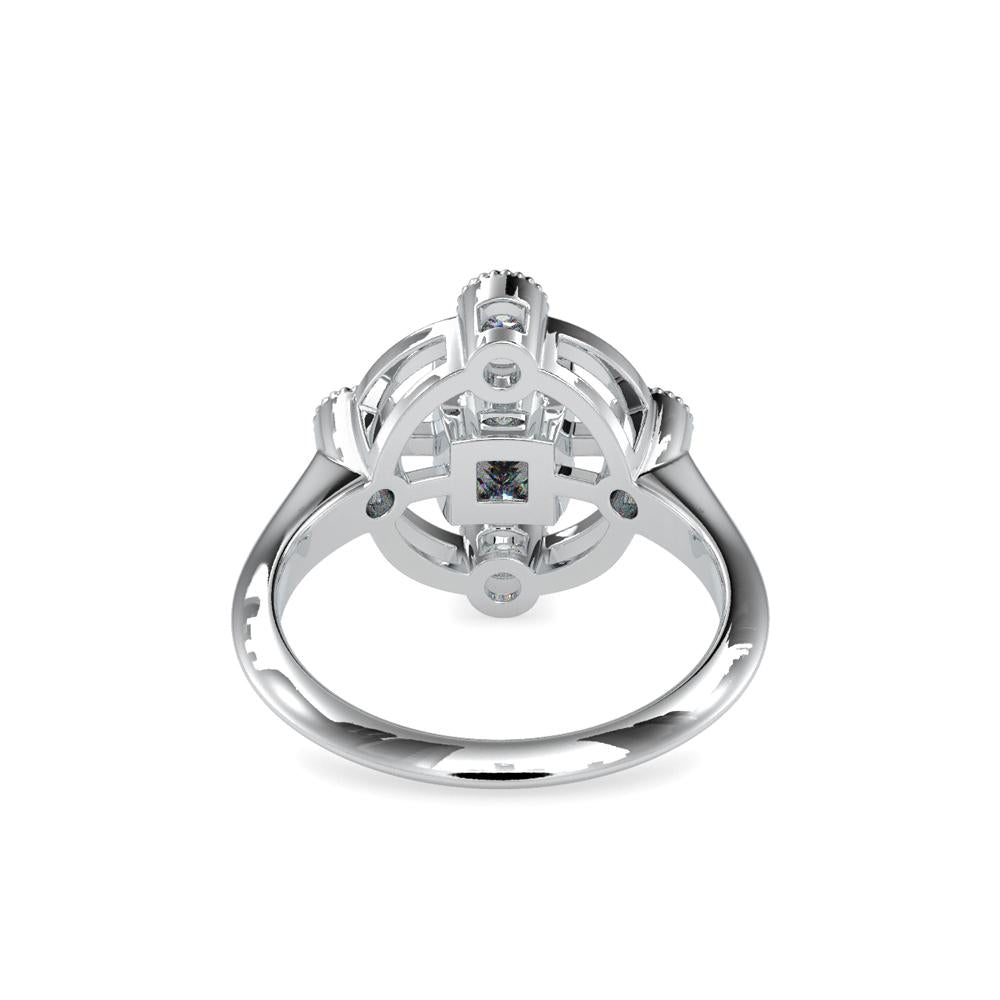 Vintage Bezel Set Diamond Engagement Ring