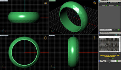 Domed Side Hammered Wedding Ring