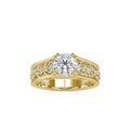 4 Duet Prongs Vintage Diamond Engagement Ring