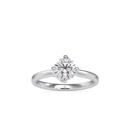 Round 4 Prong Twist Solitaire Engagement Ring