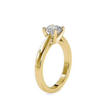 Classic Tapered Solitaire Engagement Ring