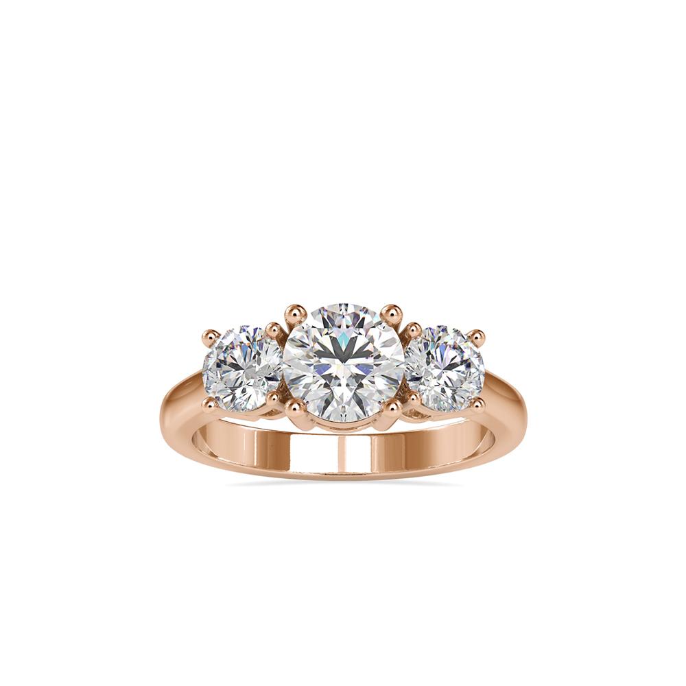 Classic Three-Stone Daimond Engagement Ring