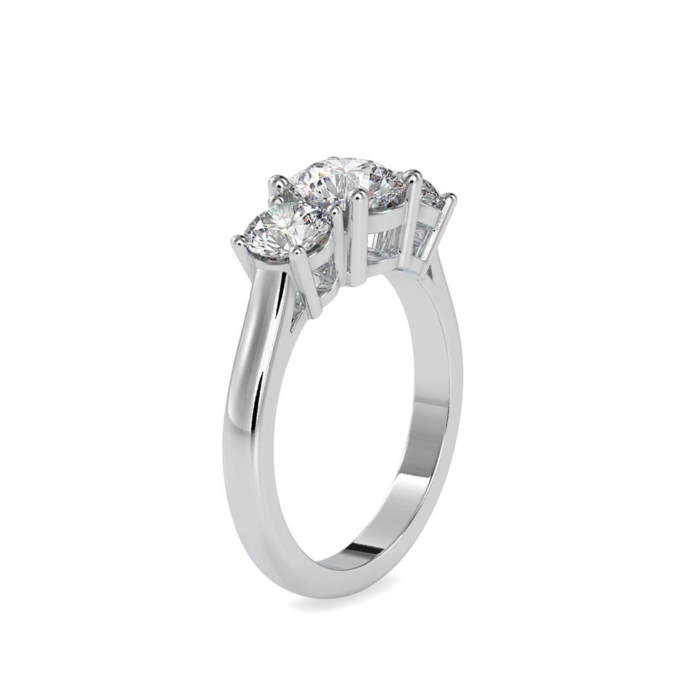 Classic Three-Stone Daimond Engagement Ring
