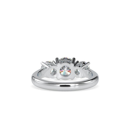 Classic Three-Stone Daimond Engagement Ring