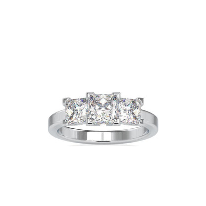 Princess 3-Stone Comfort Engagement Ring
