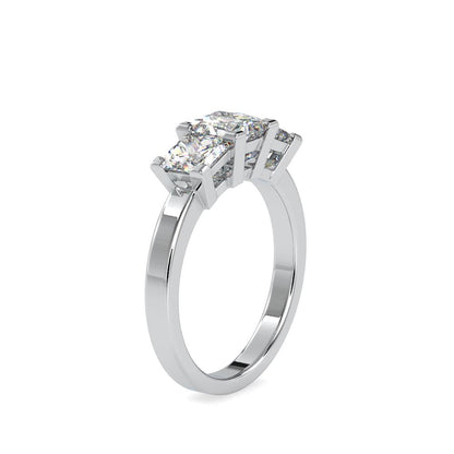 Princess 3-Stone Comfort Engagement Ring
