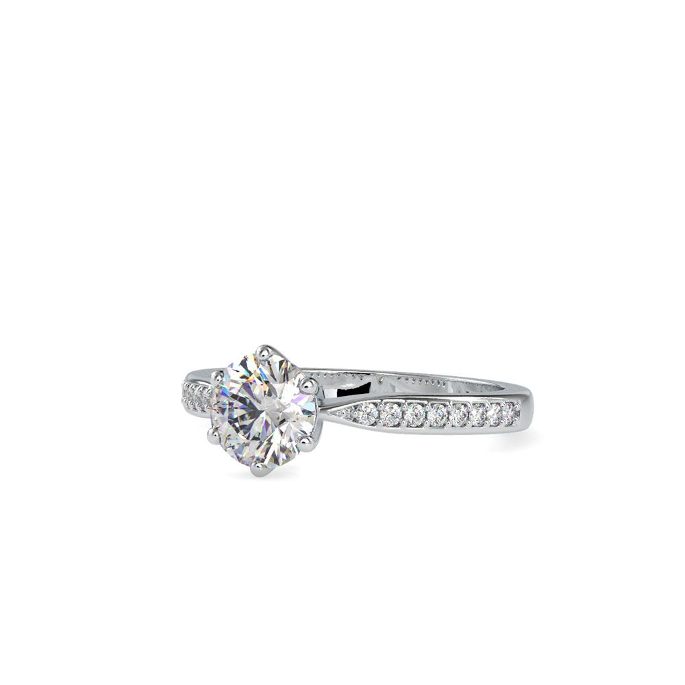 Classic 6 Prong Tapered Solitaire Engagement Ring