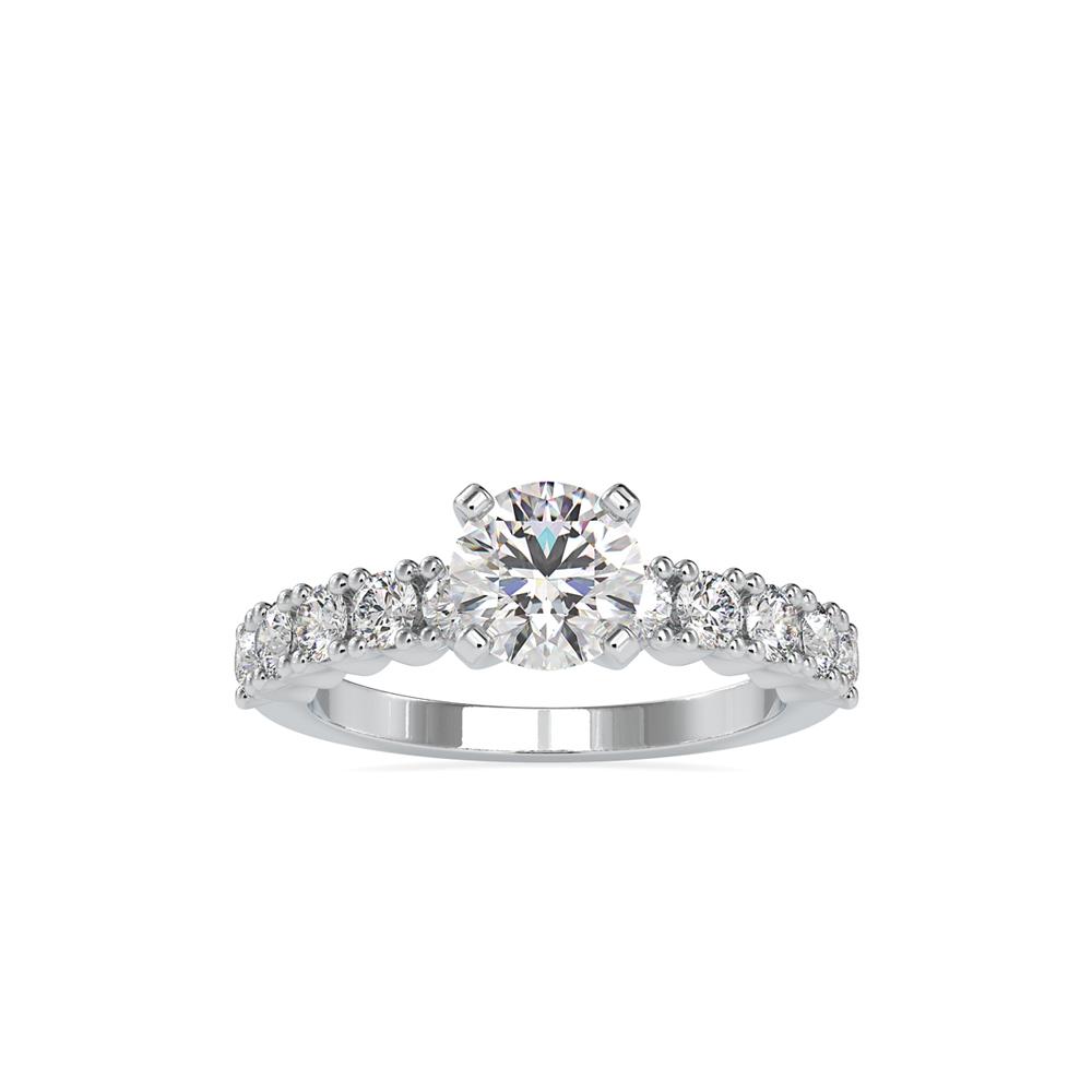 Classic 4 Prong Diamond Solitaire Engagement Ring