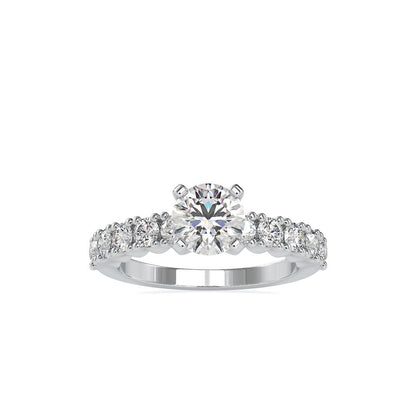Classic 4 Prong Diamond Solitaire Engagement Ring