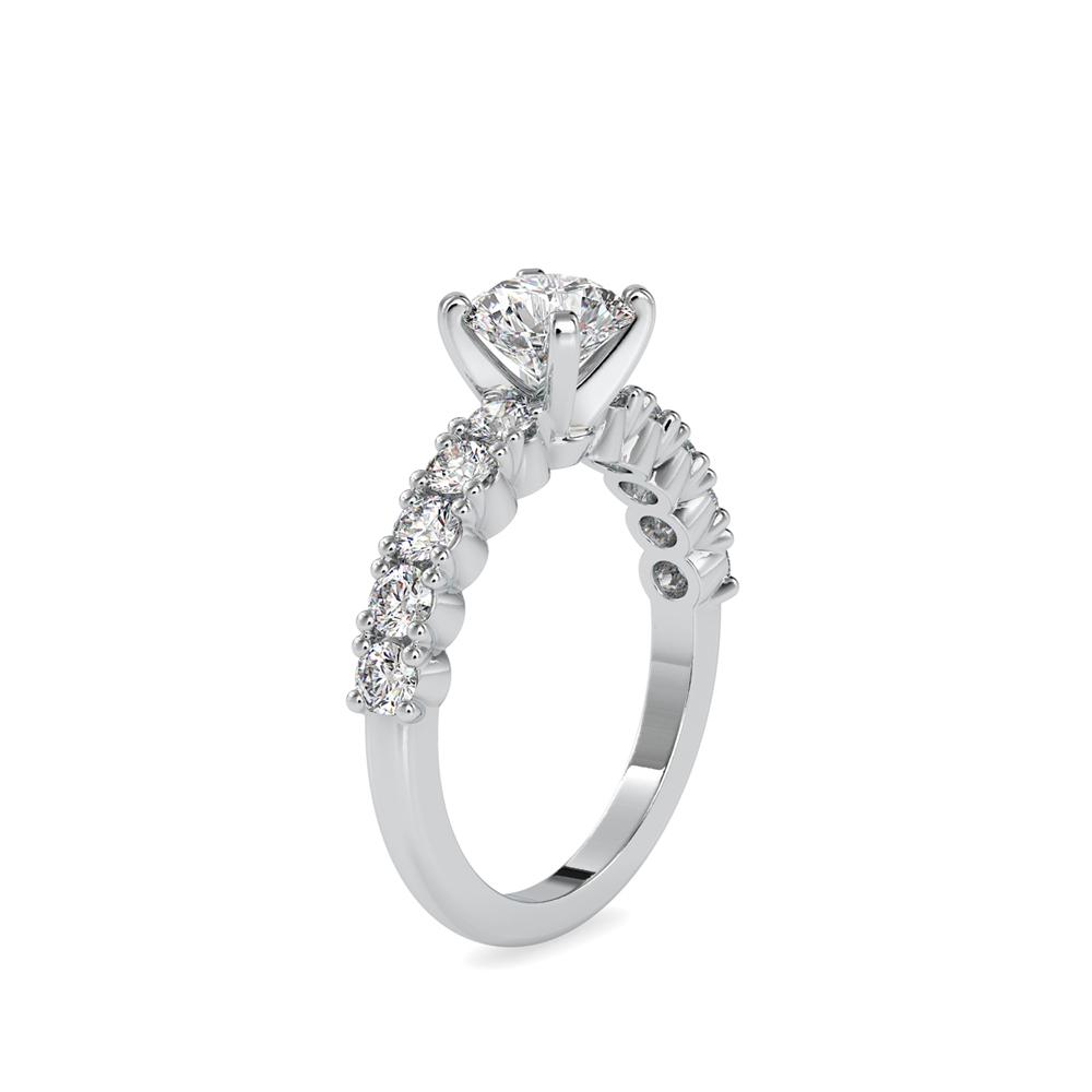 Classic 4 Prong Diamond Solitaire Engagement Ring