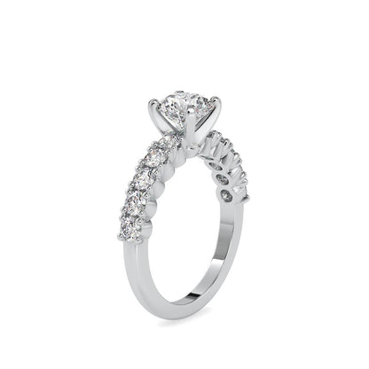Classic 4 Prong Diamond Solitaire Engagement Ring