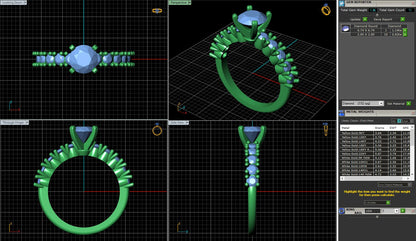 Classic 4 Prong Diamond Solitaire Engagement Ring