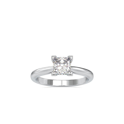 Princess V-Prong Petite Tapered Engagement Ring