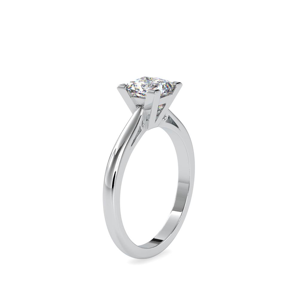 Princess V-Prong Petite Tapered Engagement Ring