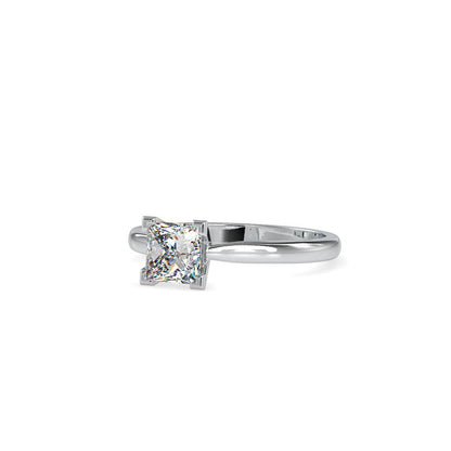 Princess V-Prong Petite Tapered Engagement Ring