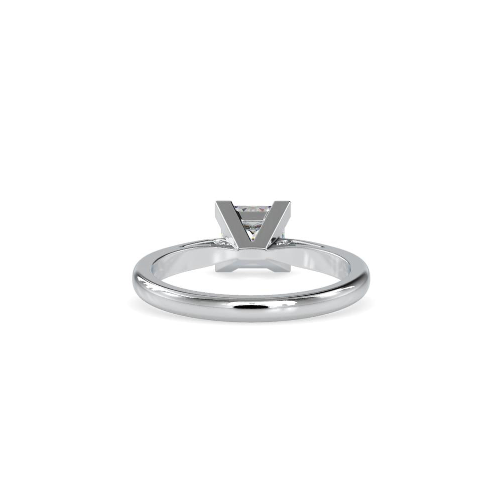 Princess V-Prong Petite Tapered Engagement Ring