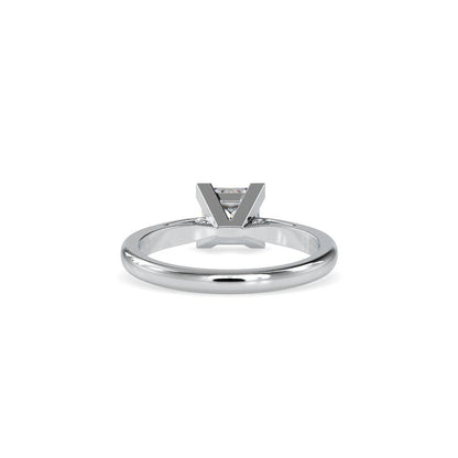 Princess V-Prong Petite Tapered Engagement Ring