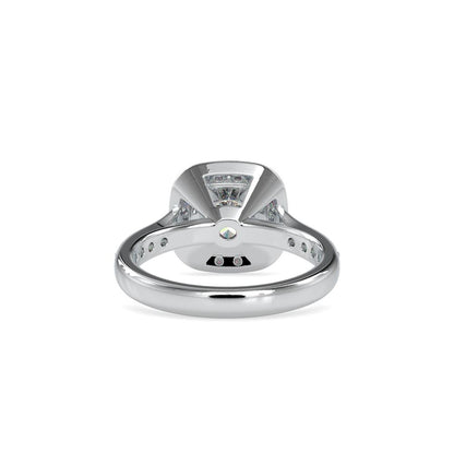 Cushion Halo Diamond Engagement Ring