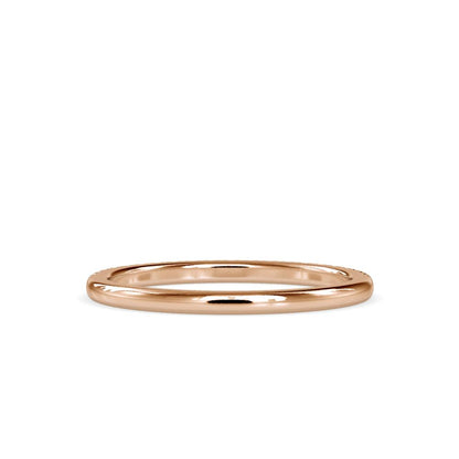 Petite French Pave Diamond Wedding Band