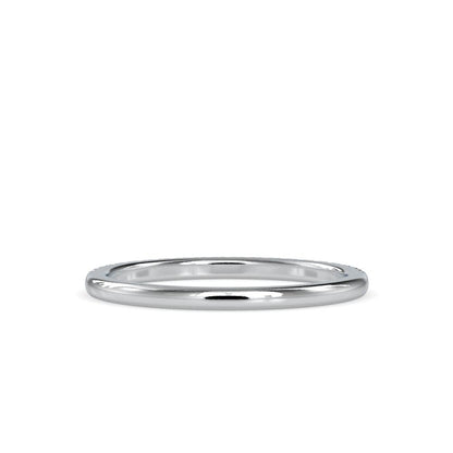 Petite French Pave Diamond Wedding Band