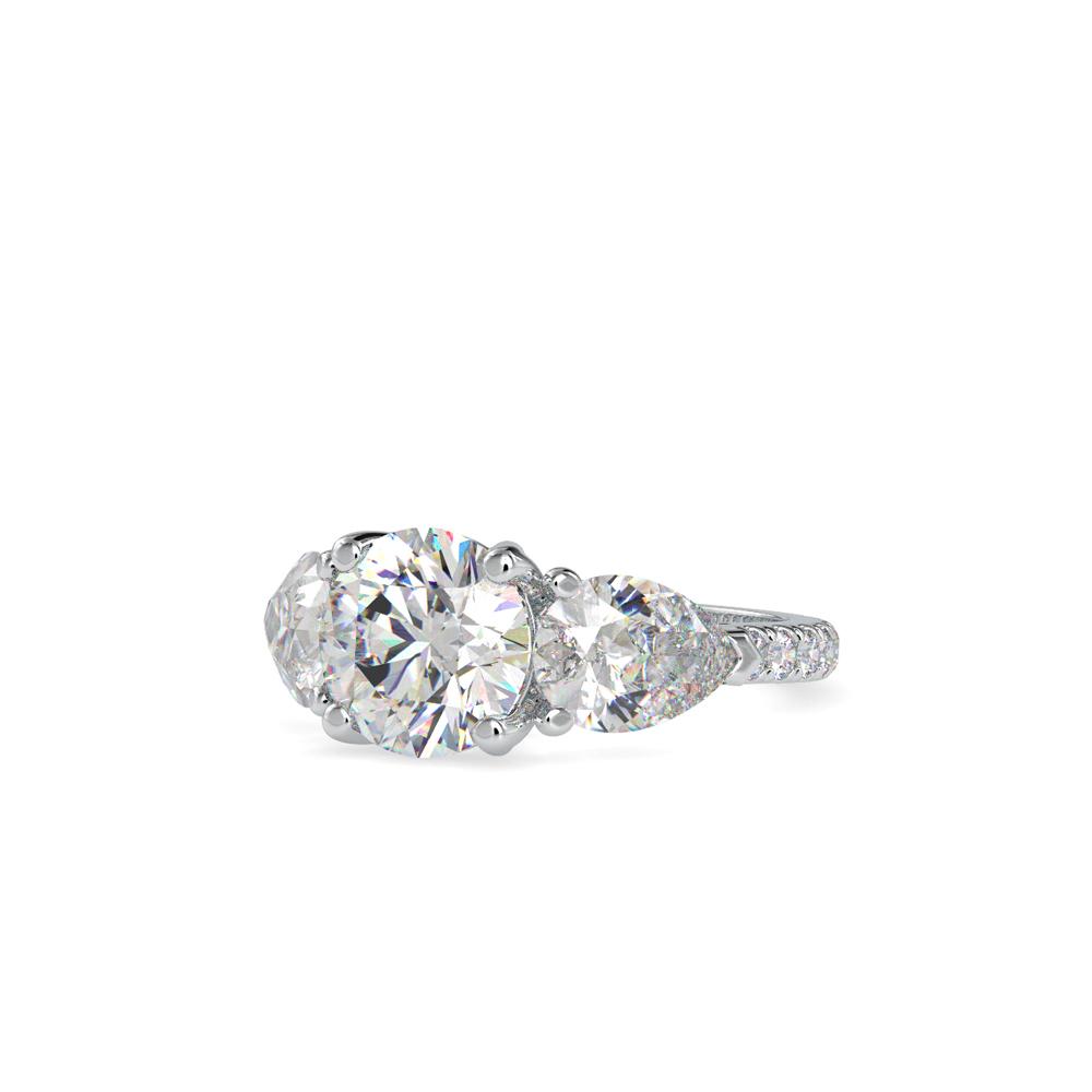Three-Stone Diamond Engagement Ring