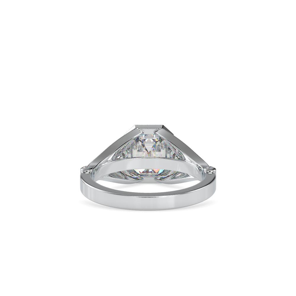 Vintage Emerald Diamond Engagement Ring