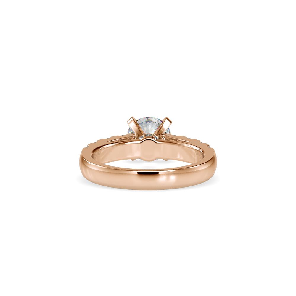 Round 4 Prong Diamond Engagement Ring